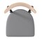 Flash Furniture Gray Vinyl Seat Barstool with Natural Wood Back XU-DG6V6GYV-NAT-GG - alternate 2